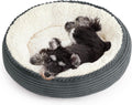 Round Donut Cat and Dog Cushion Bed for Cozy Pet Comfort