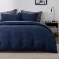 Bedsure Duvet Cover California King Navy Blue - Soft Double Brushed