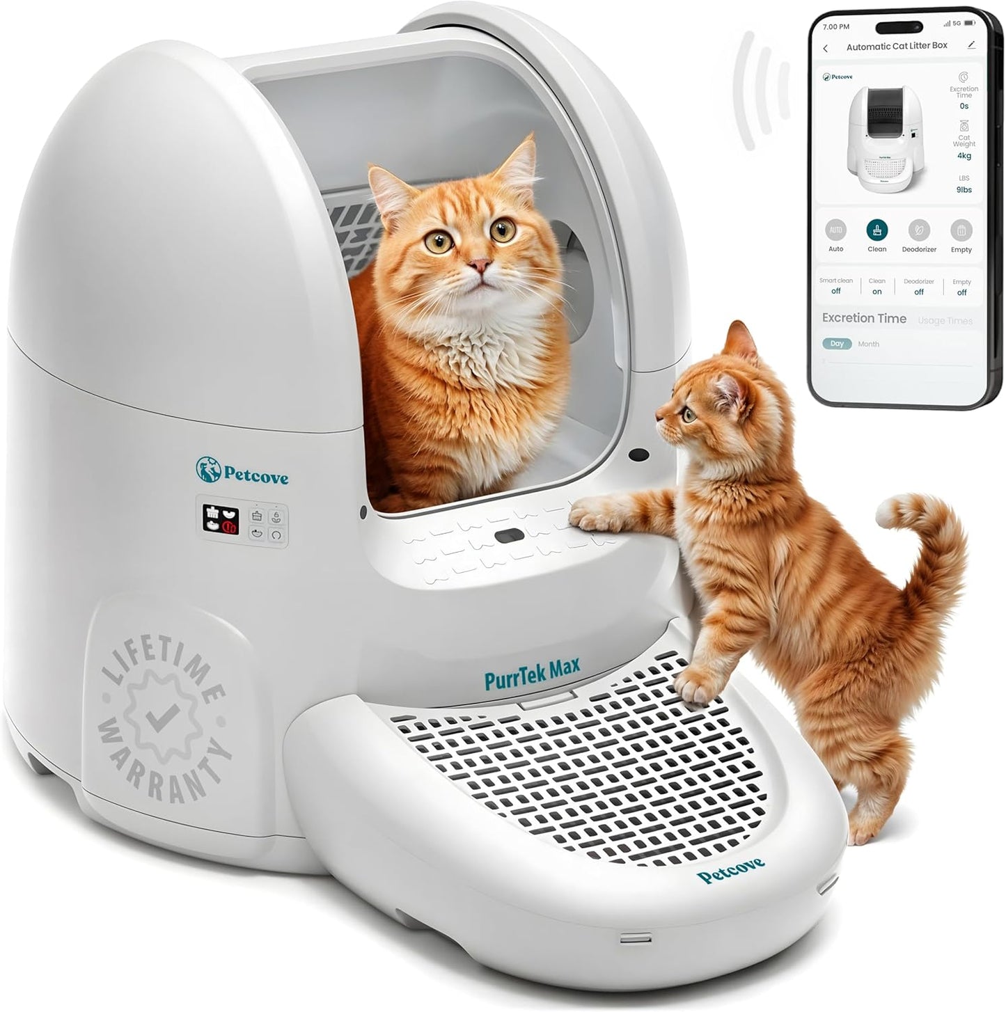 Self Cleaning Automatic Litter Box for Multi Cat Convenience