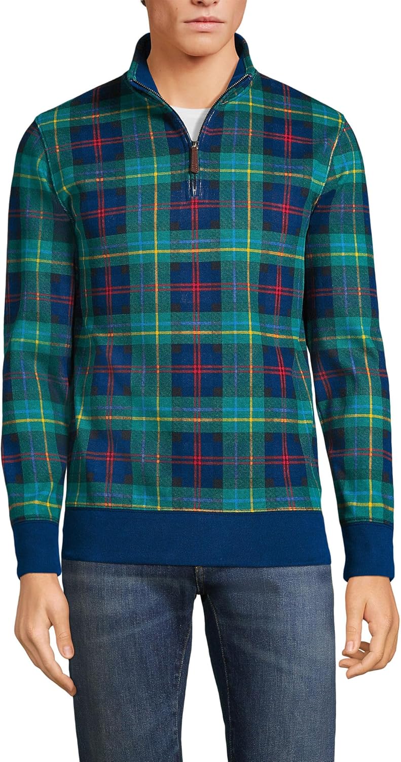 Lands' End Bedford Rib Quarter Zip Sweater for All Seasons