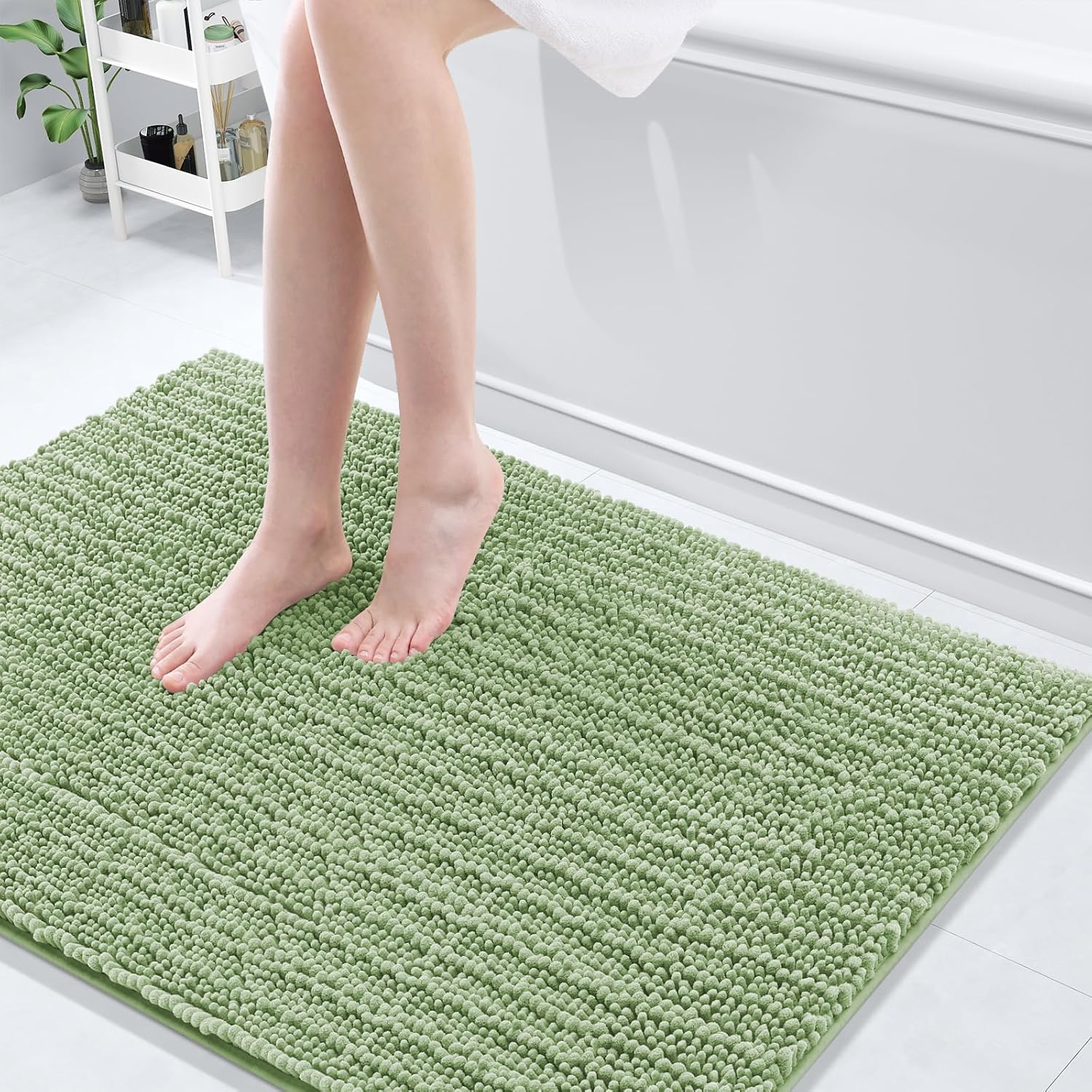 Arotive Luxury Chenille Bathroom Rug Mat for Comfort and Style