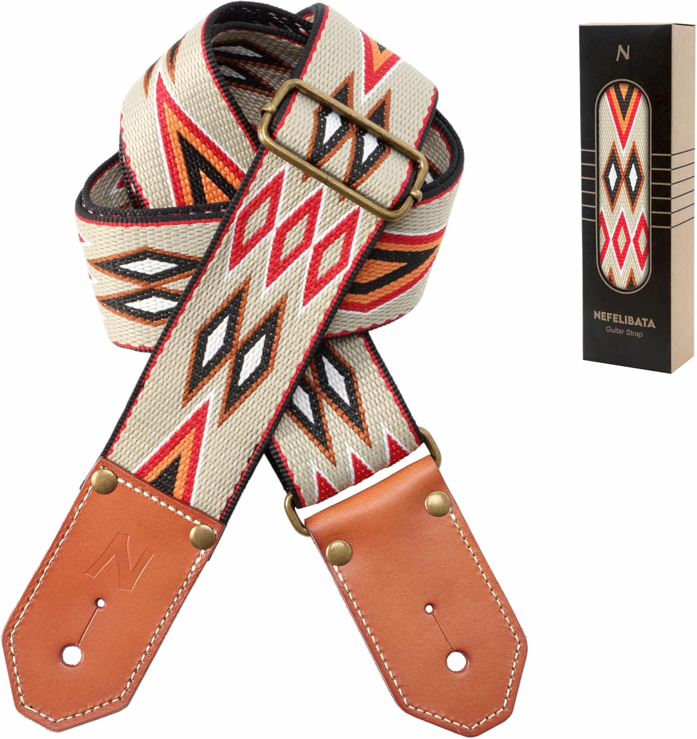 Nefelibata Woven Guitar Strap - Premium Comfort & Style