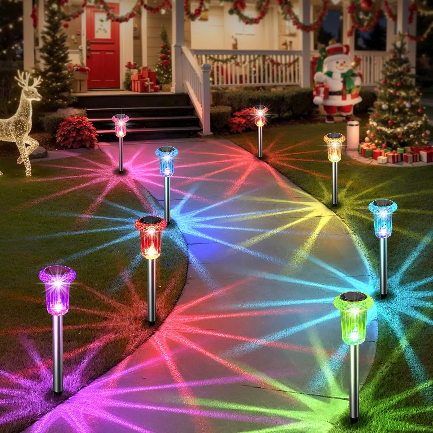 Solar Outdoor Lights for Pathway, Garden, and Yard Decor