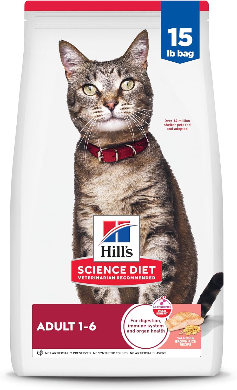 Hill's Science Diet Adult Dry Cat Food with Salmon & Brown Rice