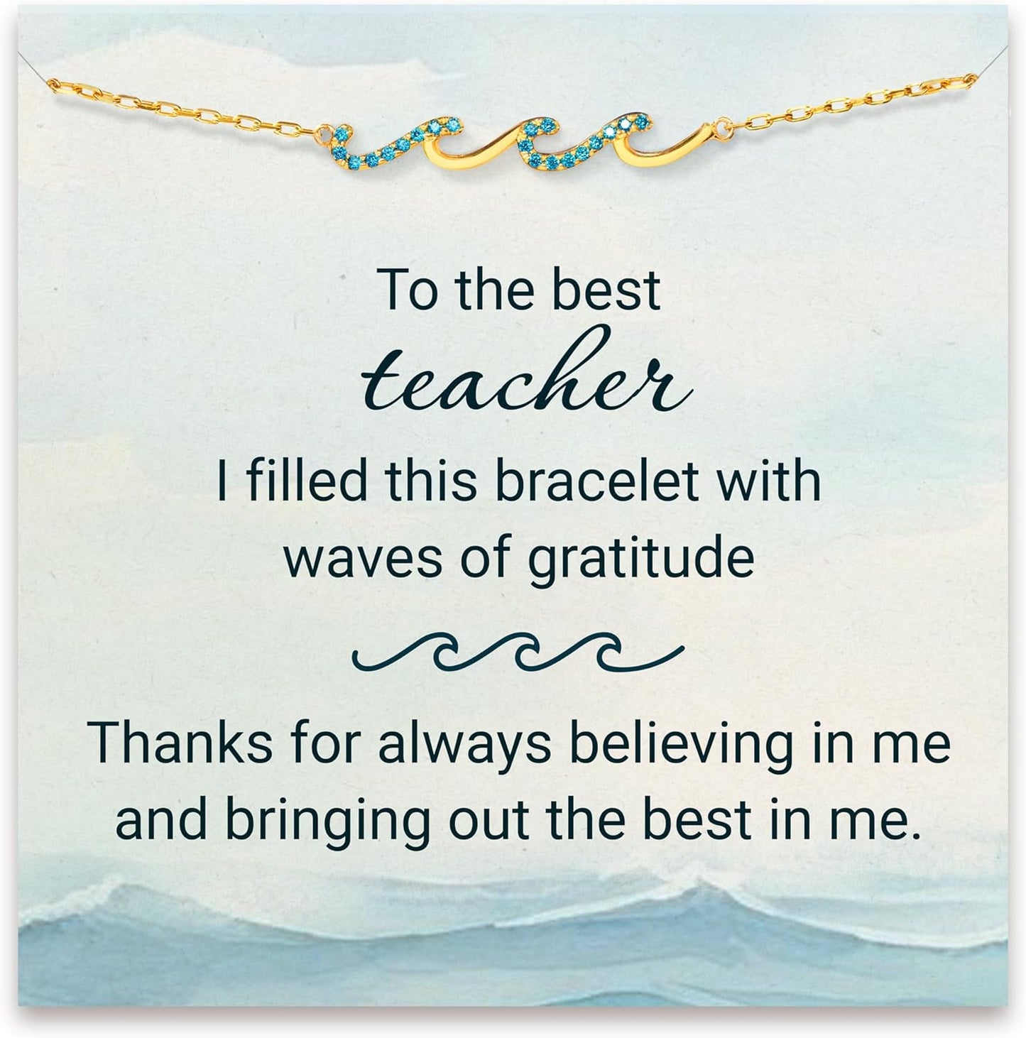 Wave Bracelet for Women - Perfect Birthday Gifts for Her