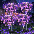 Kohlrabi Solar Garden Lights Outdoor 4 Pack Purple Lavender