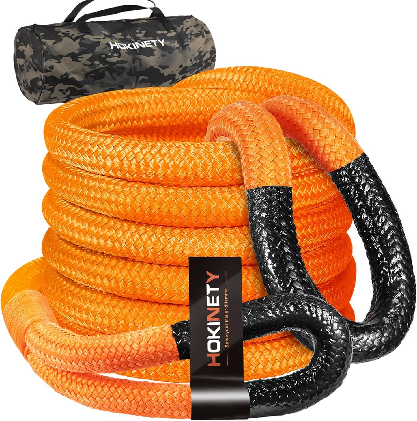 Kinetic Recovery Tow Rope: Heavy Duty 55000LBS Snatch Strap