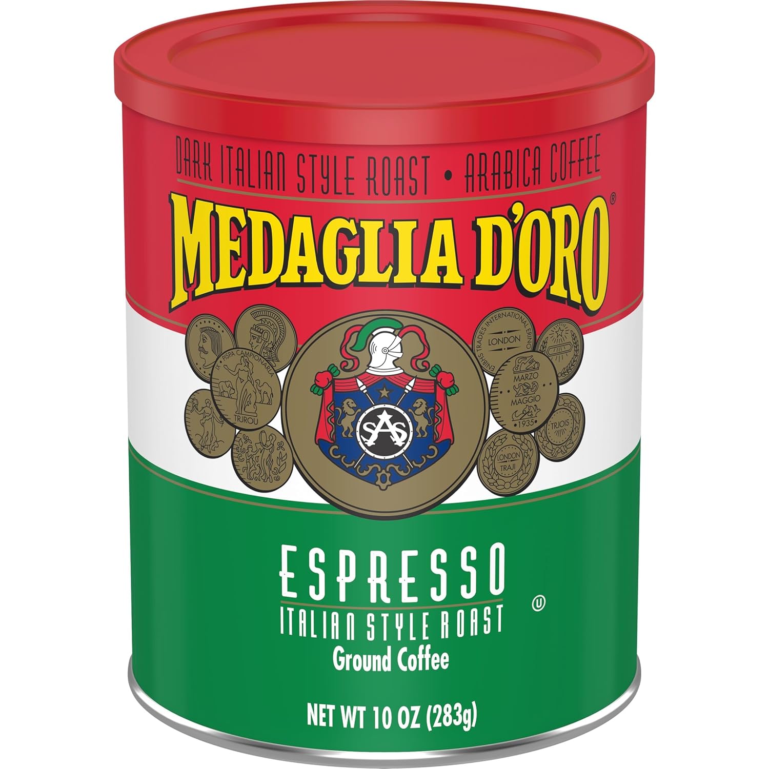 Medaglia D'Oro Italian Roast Espresso Ground Coffee 10oz Pack