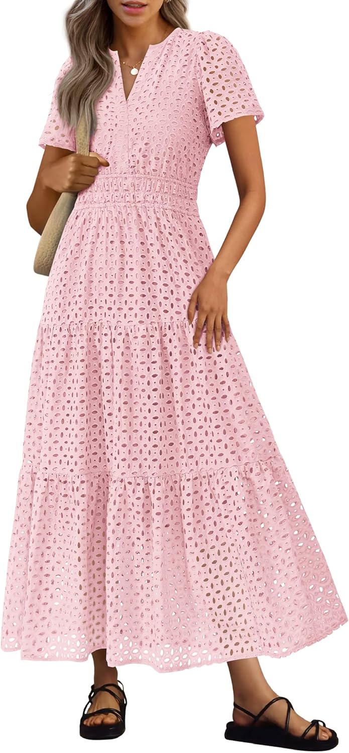 PRETTYGARDEN Womens Summer Maxi Dress for Beach and Vacation