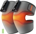 Cordless Knee Massager Pair with Heat & Vibration (Grey) - MAXwarm 4.0