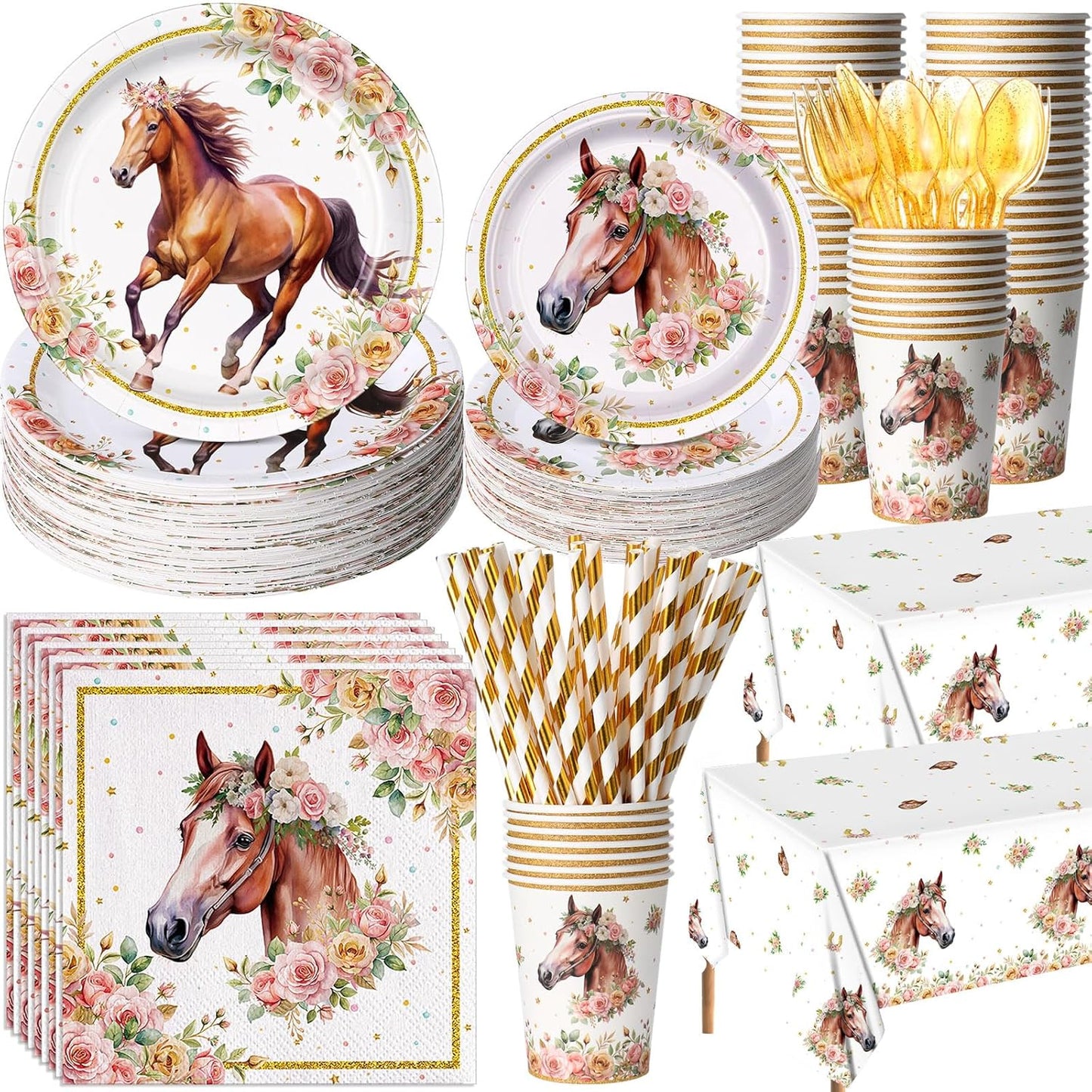 452 Pcs Horse Birthday Decorations for Memorable Parties