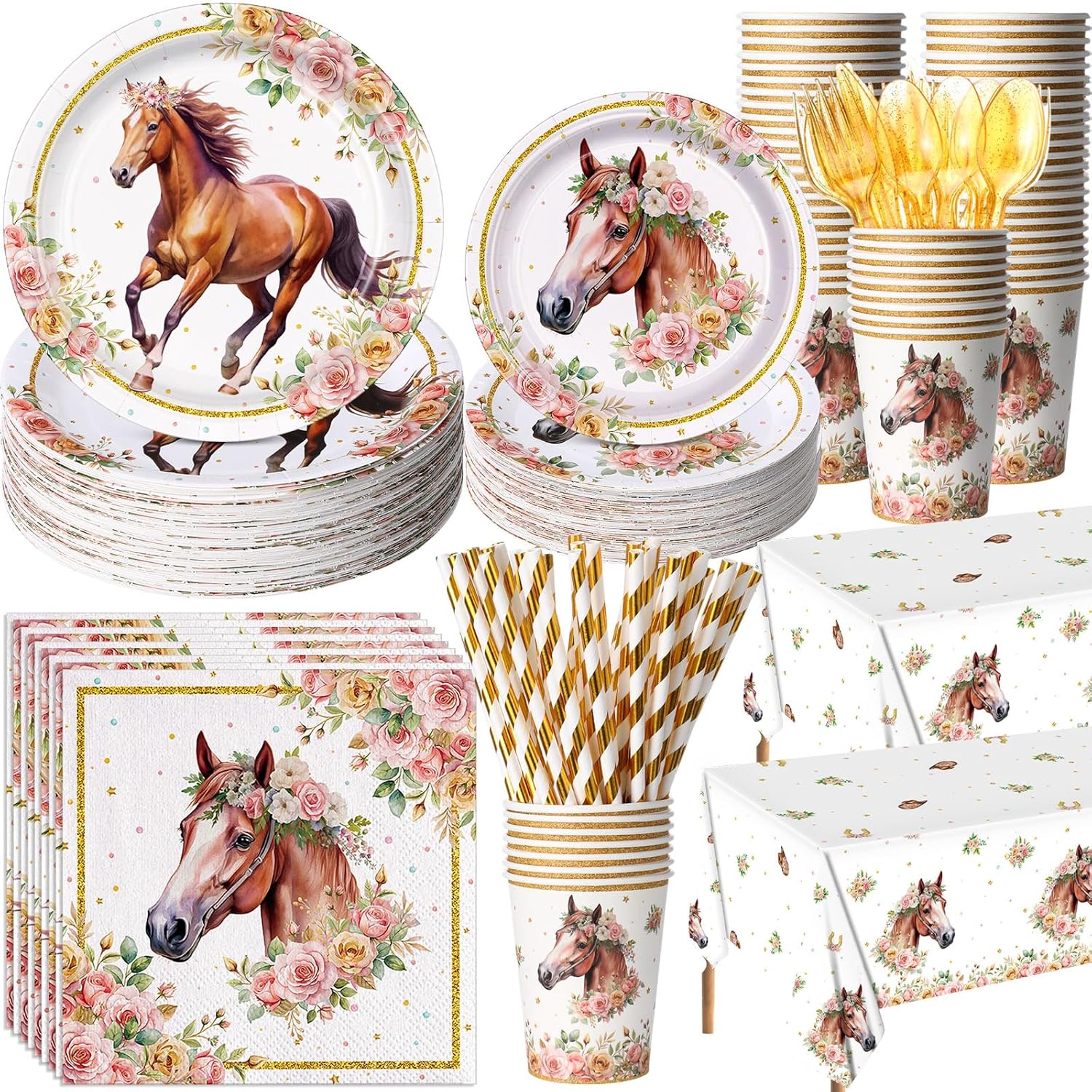 452 Pcs Horse Birthday Decorations for Memorable Parties