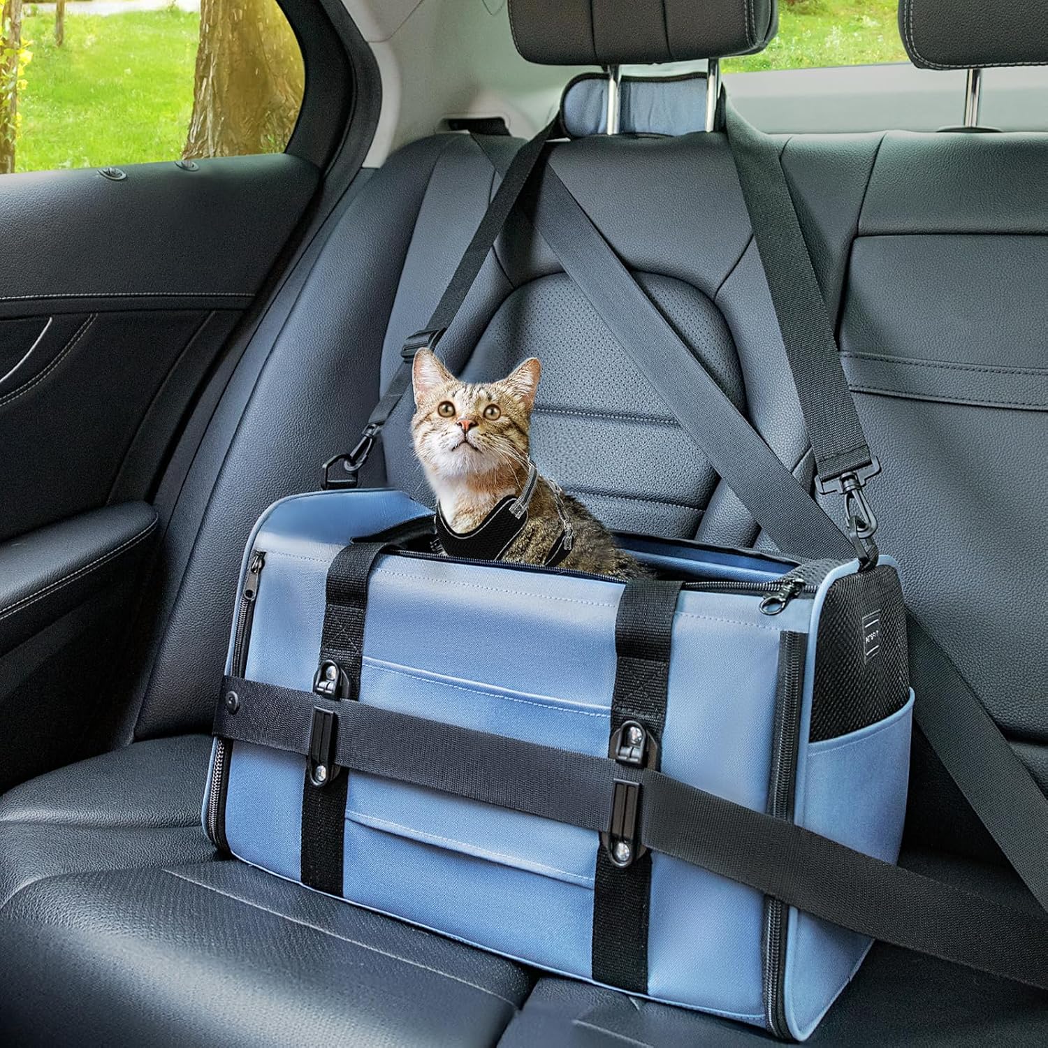 PETSFIT Cat Car Carrier - Airline Approved for Small Pets