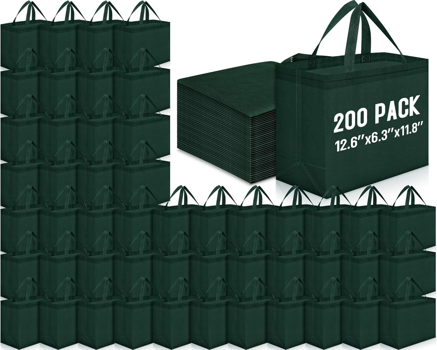 Reusable Grocery Bags Large Non Woven Shopping Bags for All