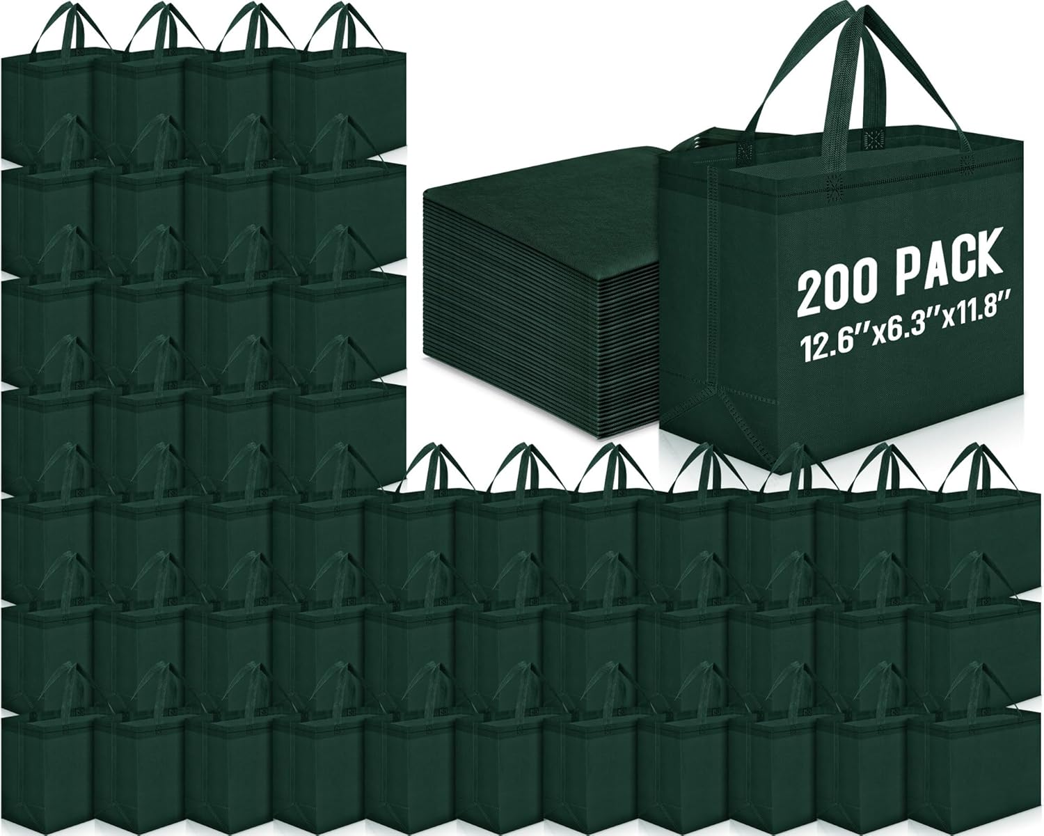 Reusable Grocery Bags Large Non Woven Shopping Bags for All
