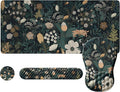 iLeadon Floral Desk Mat Large Mouse Pad with Wrist Support - Ergonomic
