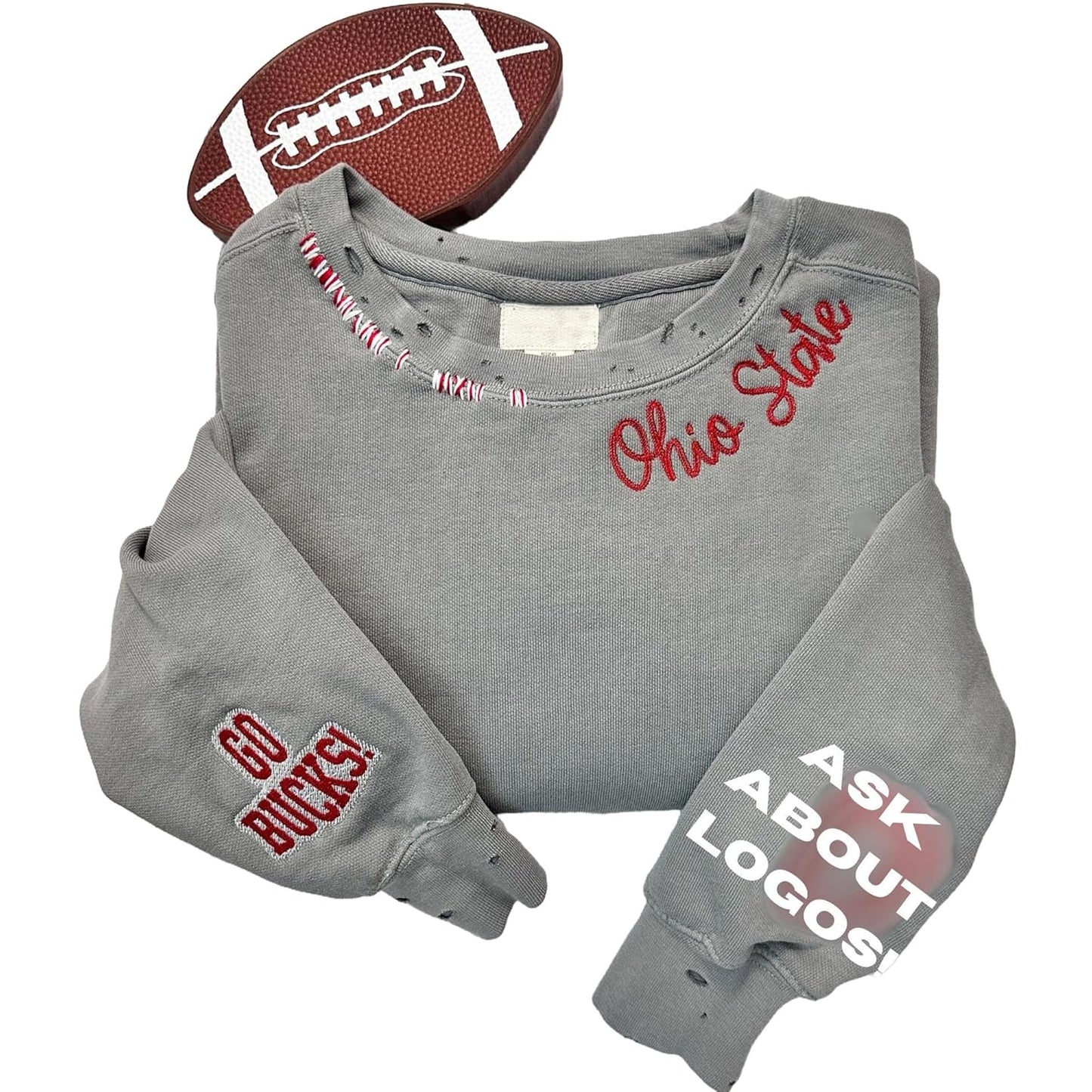 Custom Vintage Distressed Sweatshirt by ROSLILY