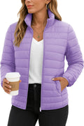 TACVASEN Women's Packable Puffer Jacket - Lightweight Warm Quilted