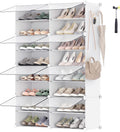Shoe Rack Organizer 8-Tier Shoe Storage Cabinet - Holds 32 Pairs