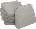 D-Shaped Chair Cushions for Dining, 2 Thick, Set of 6