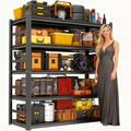 72in Heavy-Duty Garage Storage Shelves with Adjustable Tiers