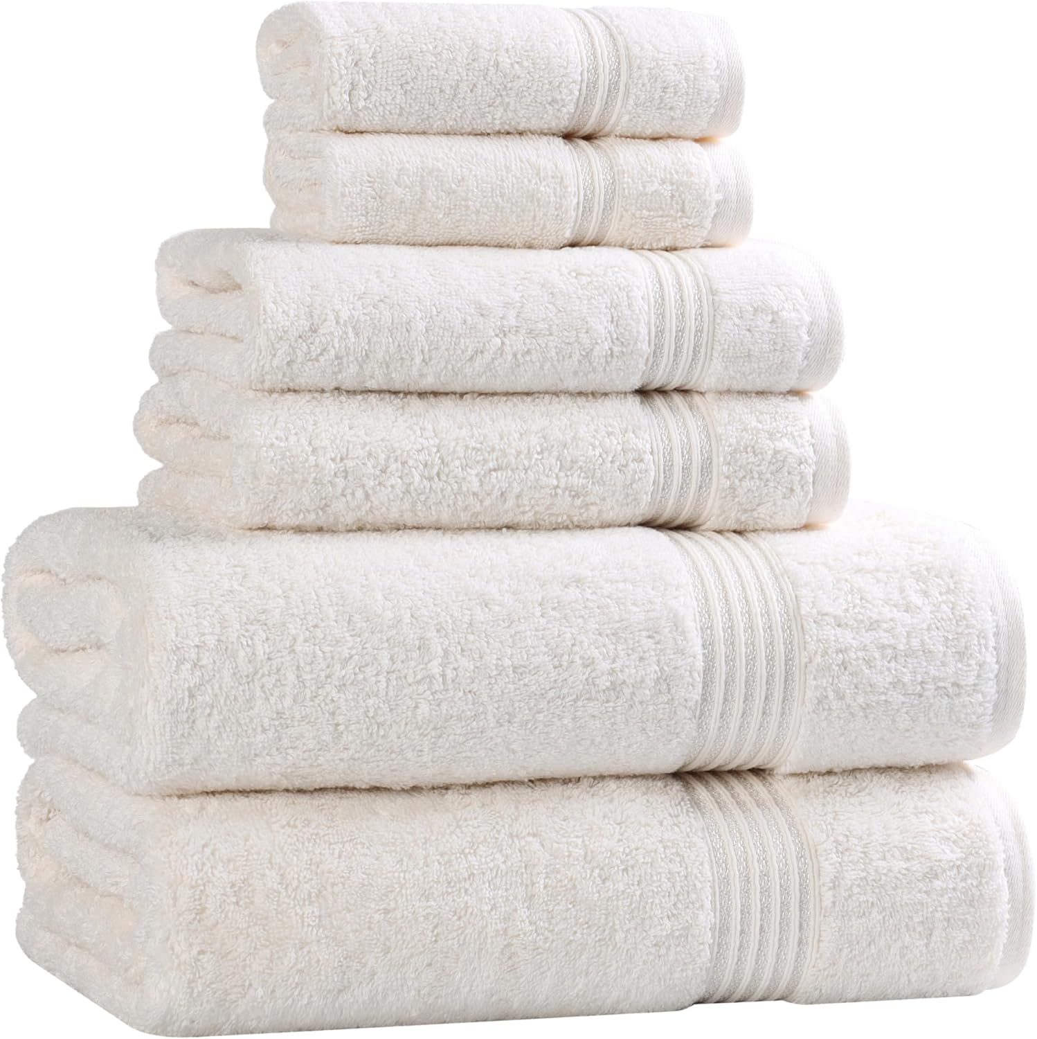 Superior Egyptian Cotton 6-Piece Towel Set for Luxurious Comfort