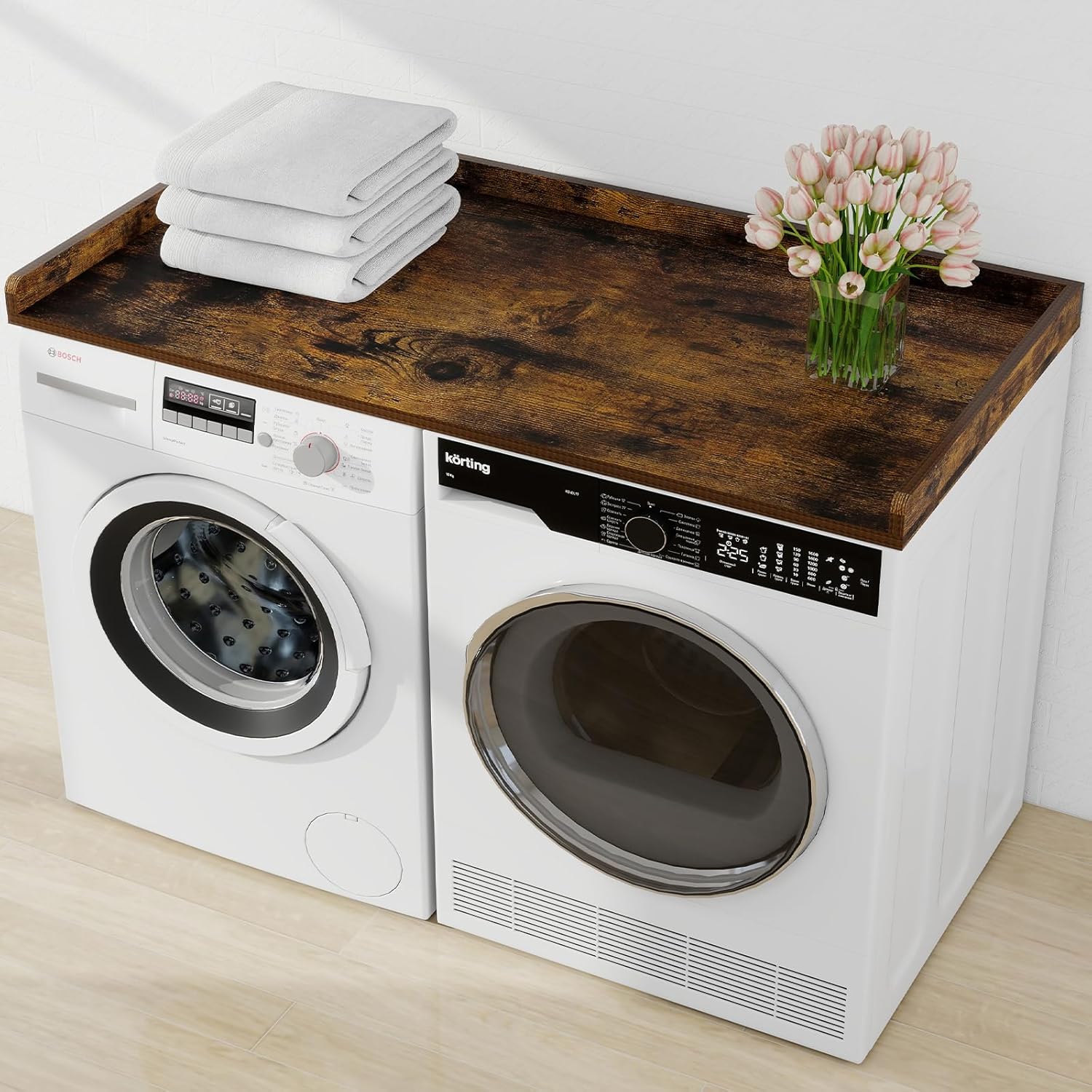 Washer Dryer Countertop for Laundry Storage Organization