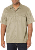 Dickies Mens Flex Relaxed Fit Short Sleeve Work Shirt - Comfortable