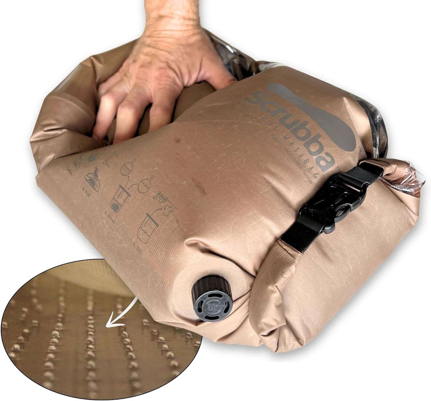 Portable Manual Wash Bag: Clean Clothes Anywhere!