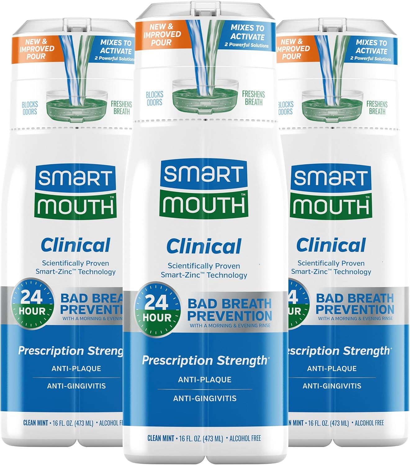 SmartMouth DDS Activated Clinical Mouthwash for Fresh Breath