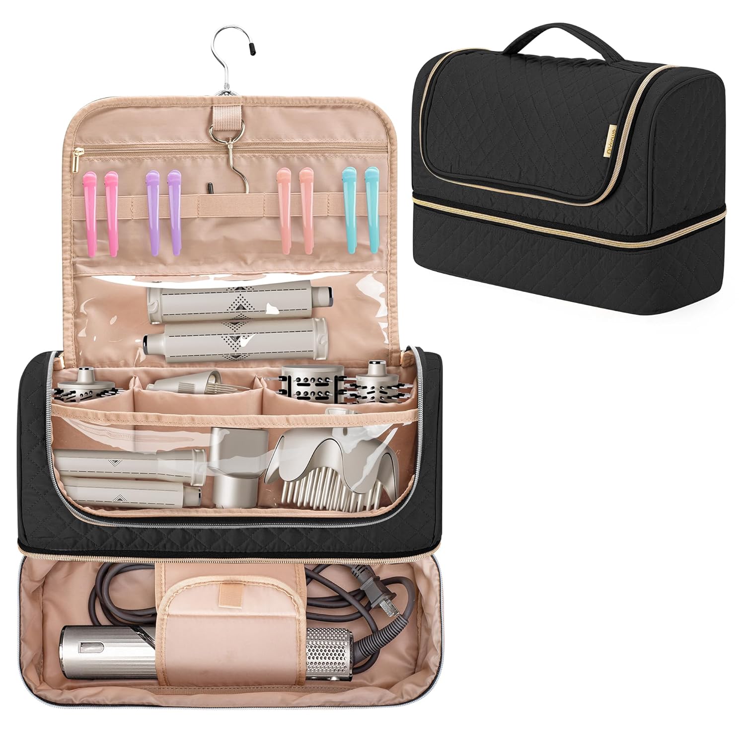 Yarwo Large Airwrap Storage Bag for Shark FlexStyle, Double Layers Travel Case