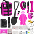 Pink Survival Kit with First Aid - Female Friendly 40-Piece Set