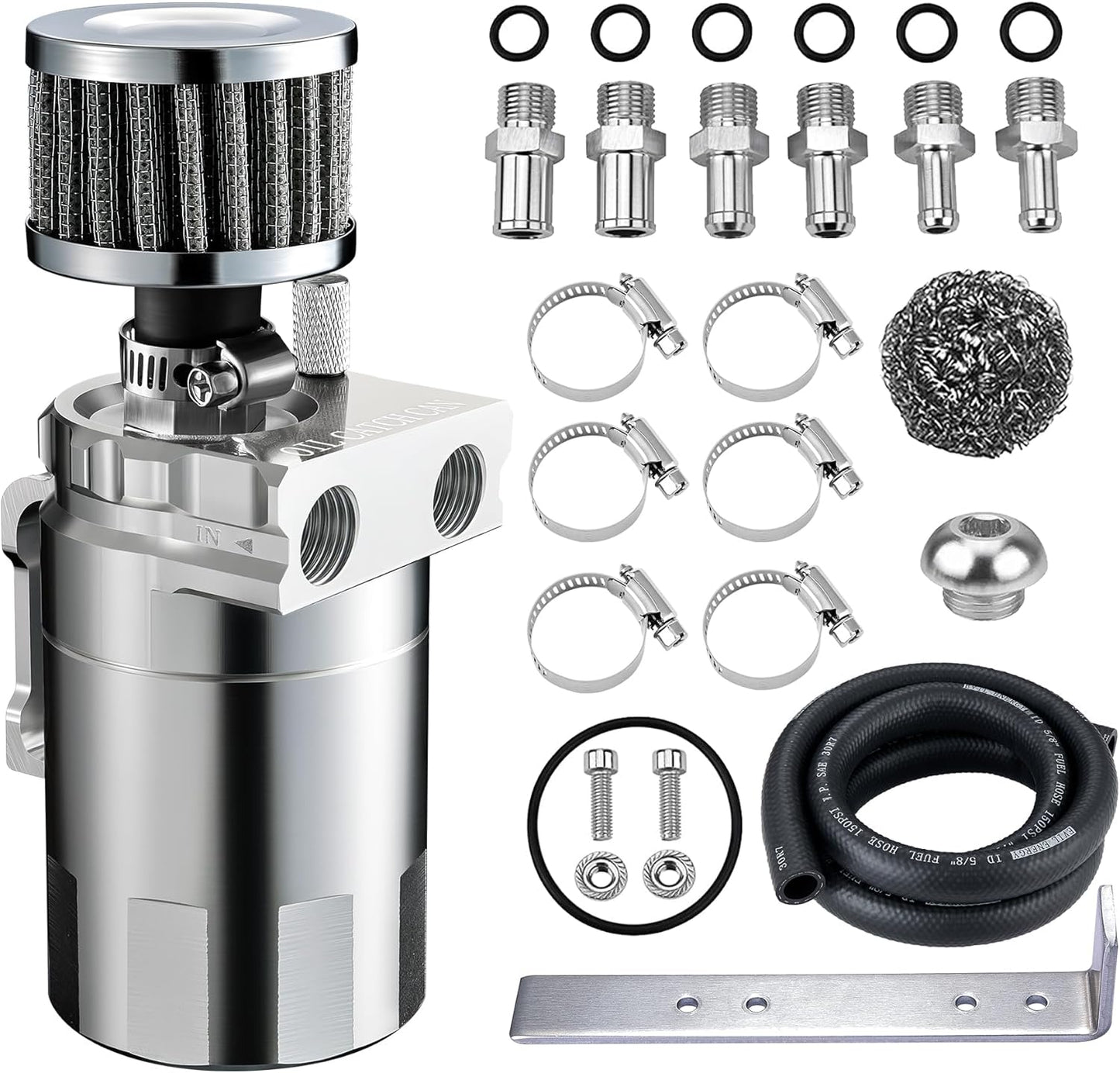 EVIL ENERGY Oil Catch Can: 300ML Baffled Performance Tank
