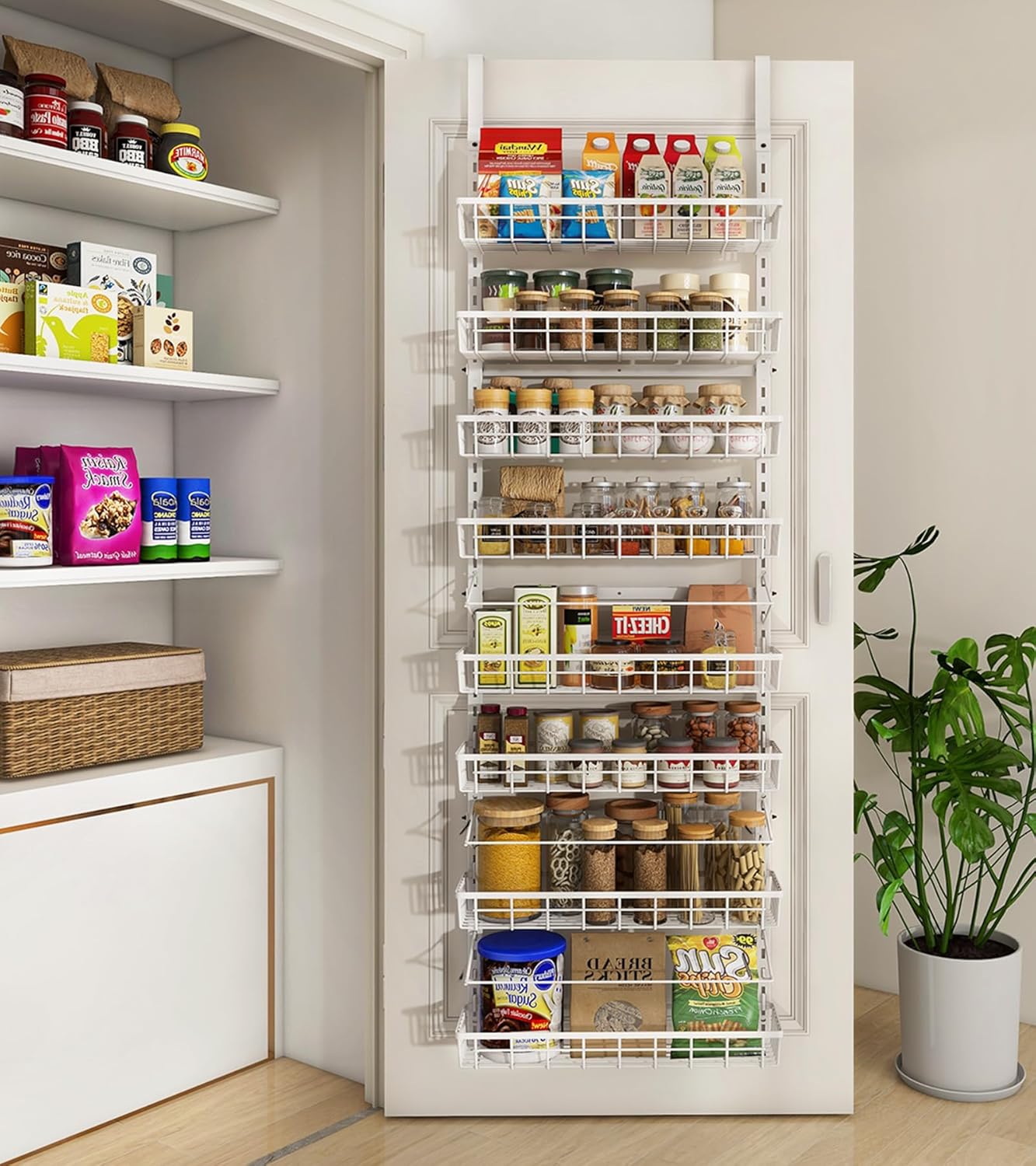 Over The Door Pantry Organizer for Kitchen and Home Storage