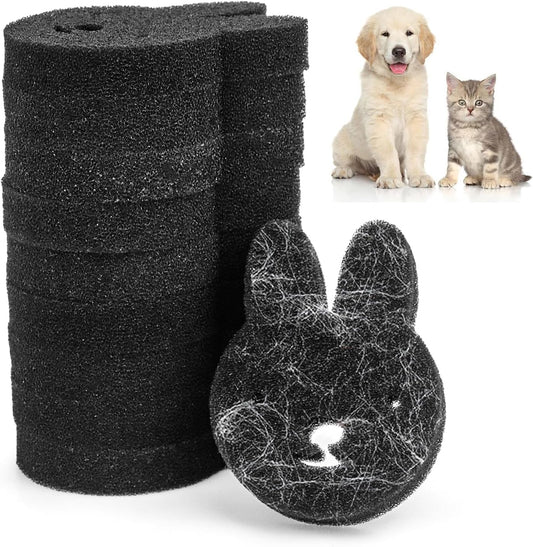10PCS Rabbit Pet Hair Remover: Anti-Winding Laundry Solution