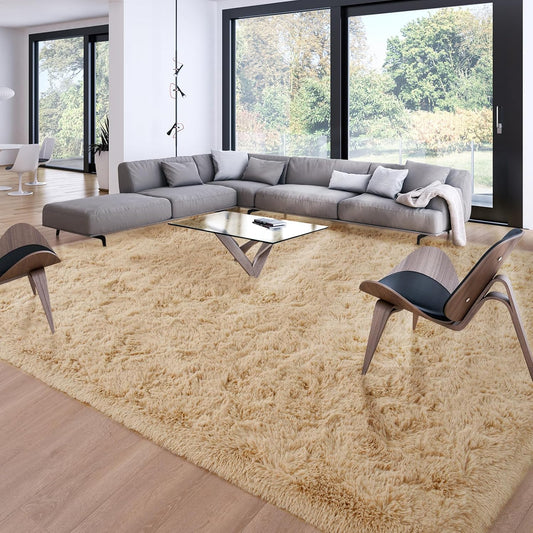 Merelax Soft Modern Indoor Large Shaggy Rug for Cozy Spaces