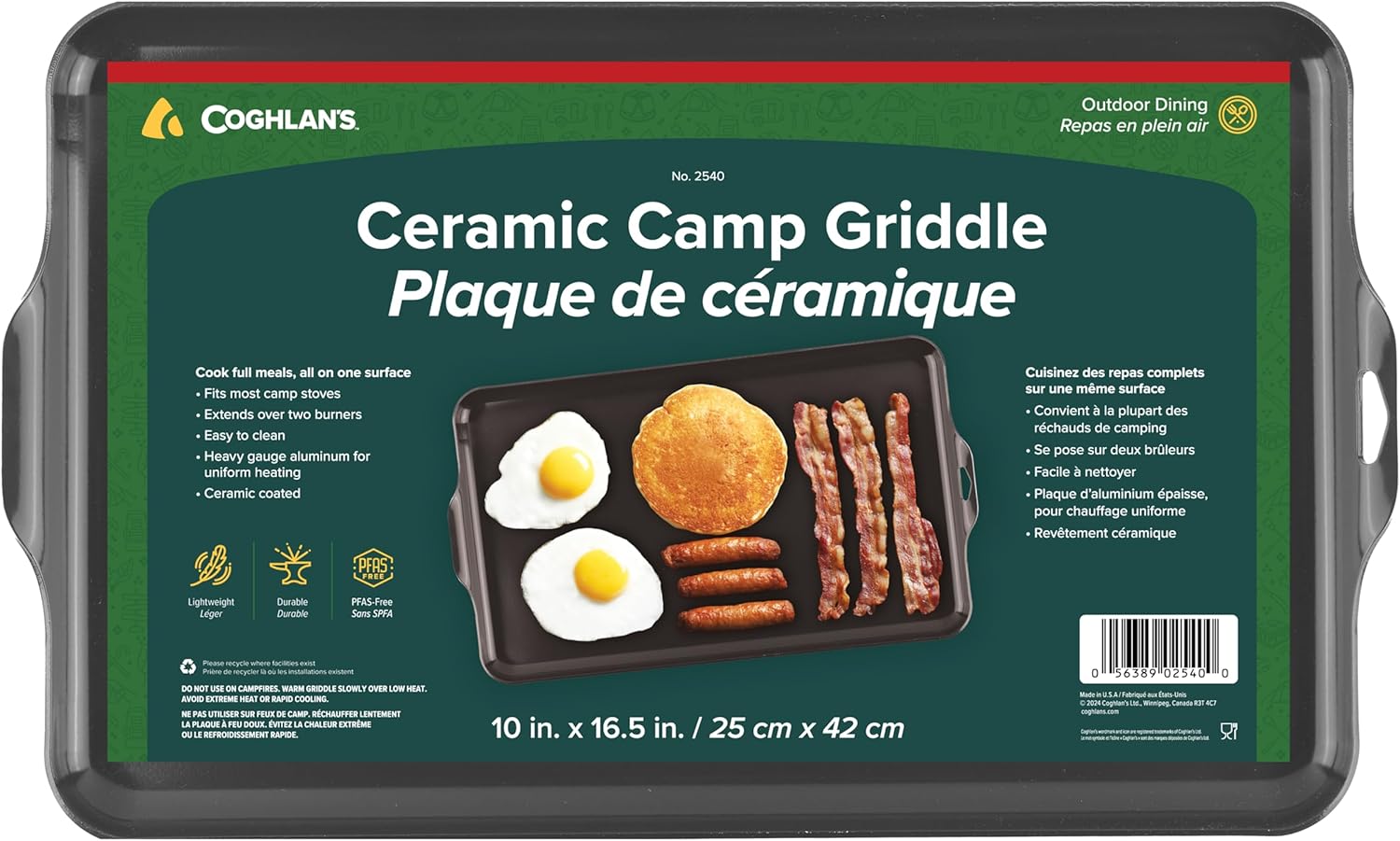 Coghlan's Camp Griddle: Lightweight Aluminum for Outdoor Cooking