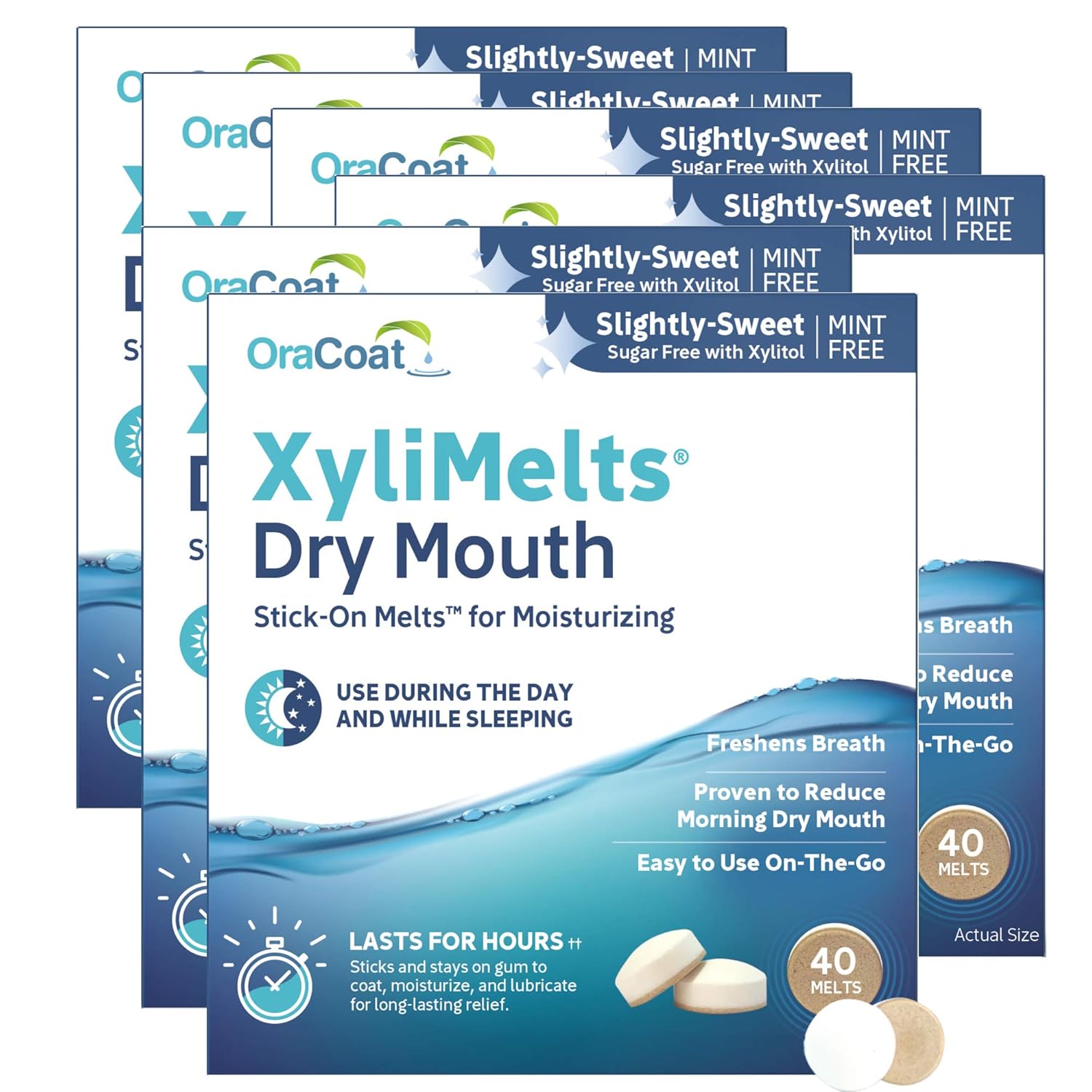 OraCoat XyliMelts for Dry Mouth - 8 Hour Relief Discs