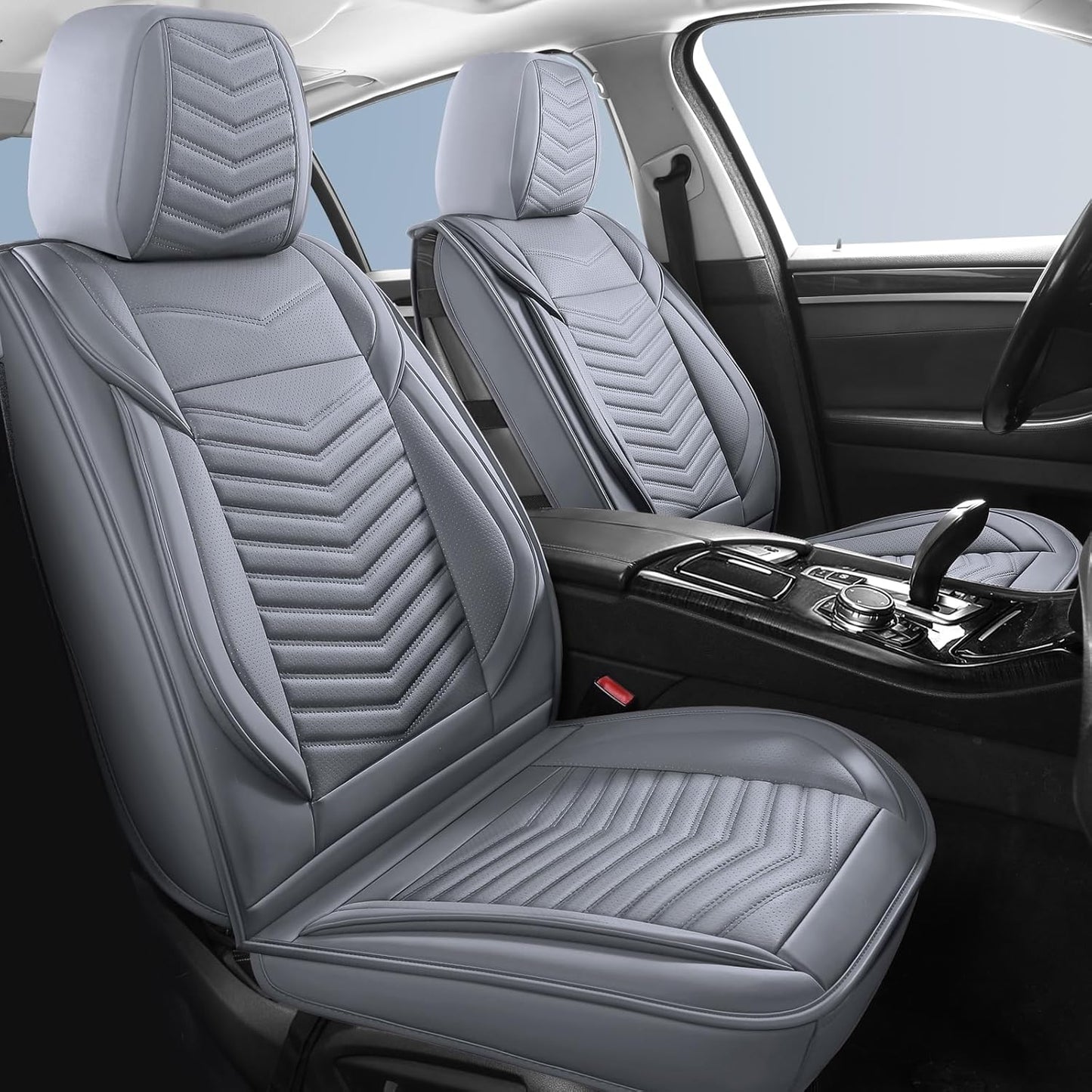 Leather Car Seat Covers for SUVs and Sedans - Breathable & Waterproof