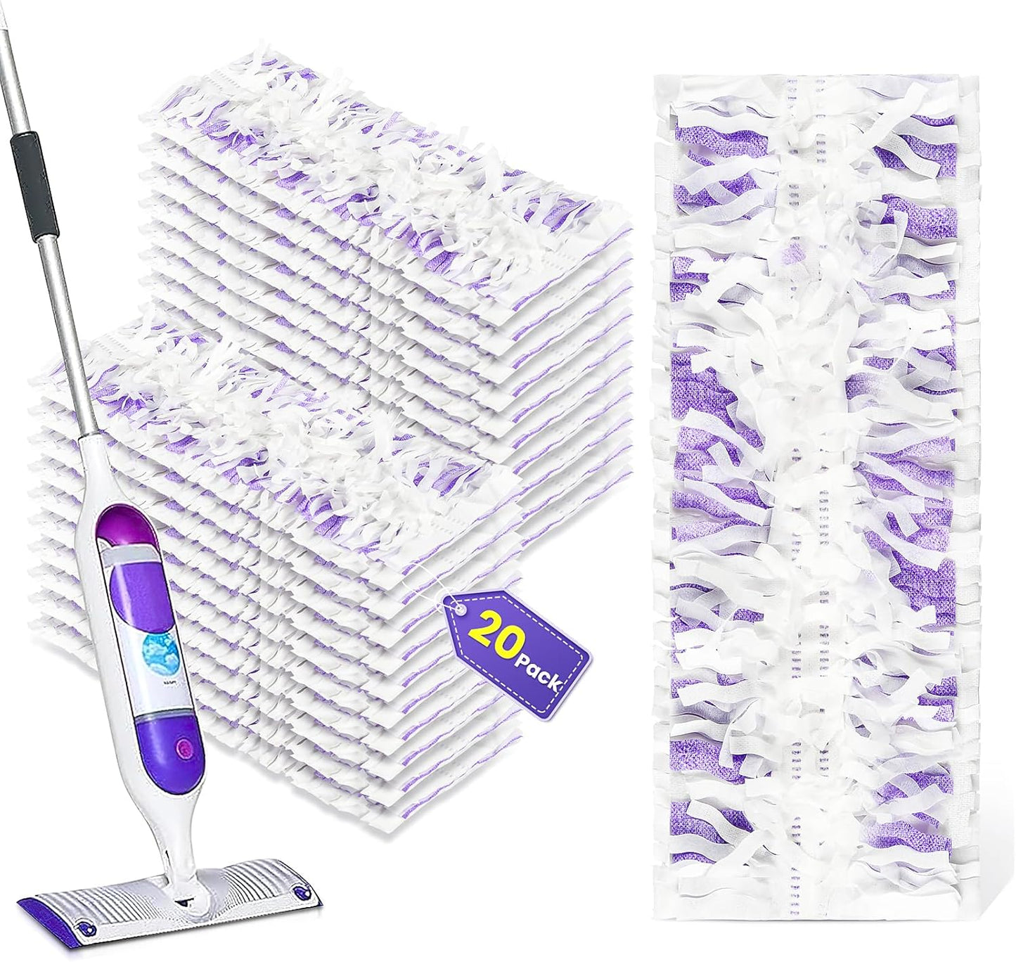 Powerful 20-Count Swiffer Mop Pad Refills by Bisenkud