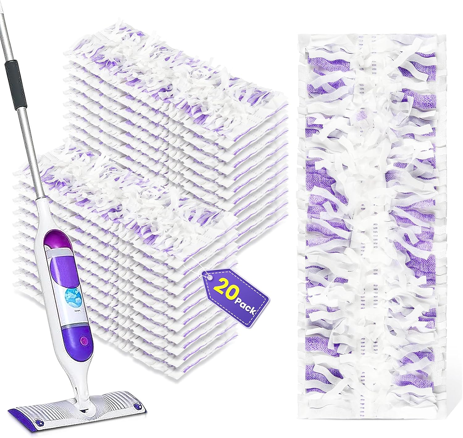Powerful 20-Count Swiffer Mop Pad Refills by Bisenkud