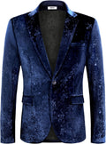 Stylish COOFANDY Men's Velvet Blazer for Parties and Special Occasions