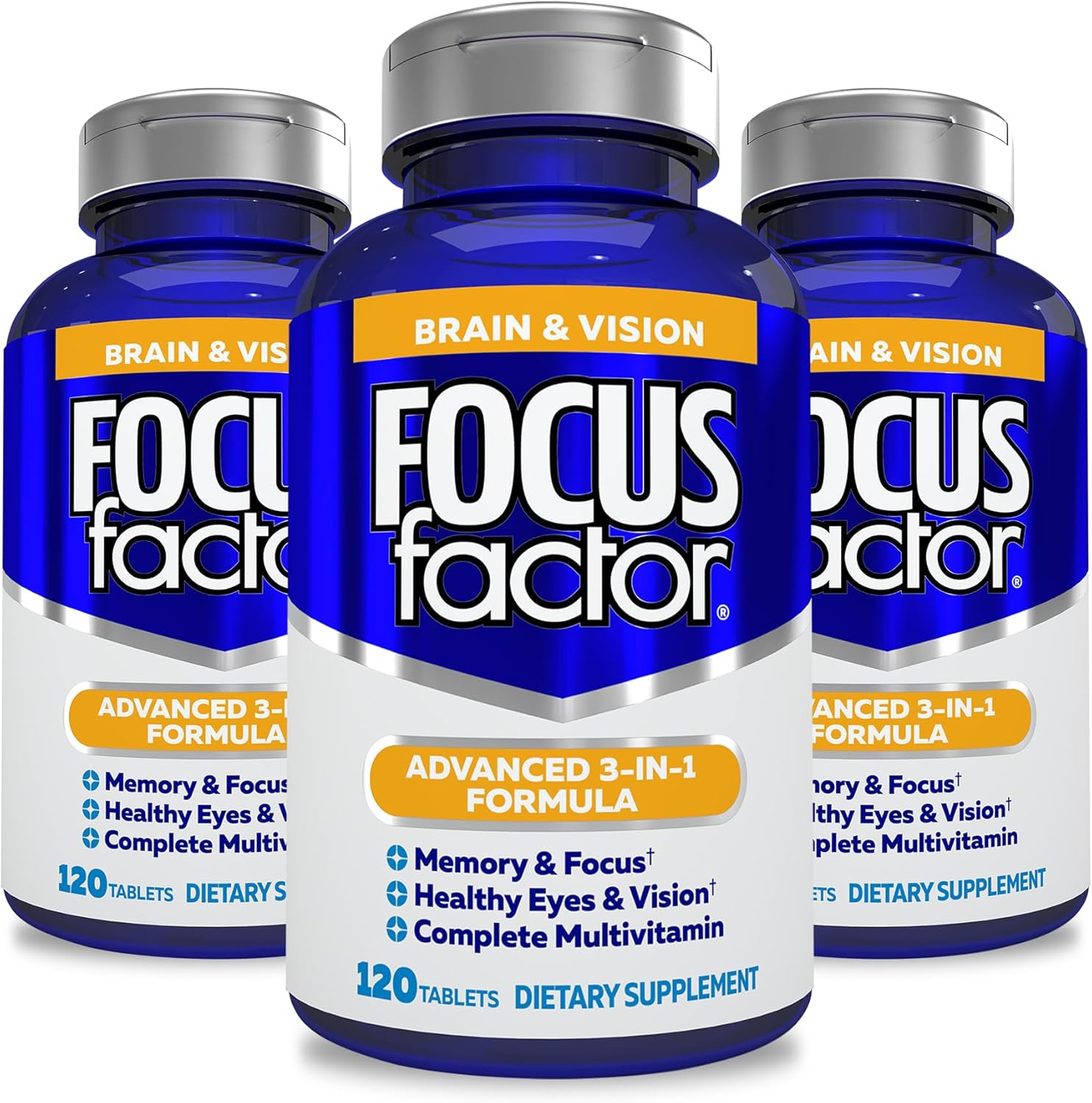 Focus Factor Adults Brain and Vision Supplement for Memory