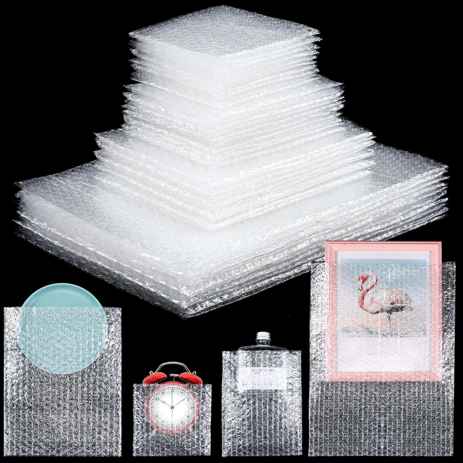 100 Pcs Bubble Pouches for Shipping and Packing Supplies