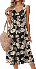 Chic V Neck Summer Dress for Women with Pockets and Casual Style