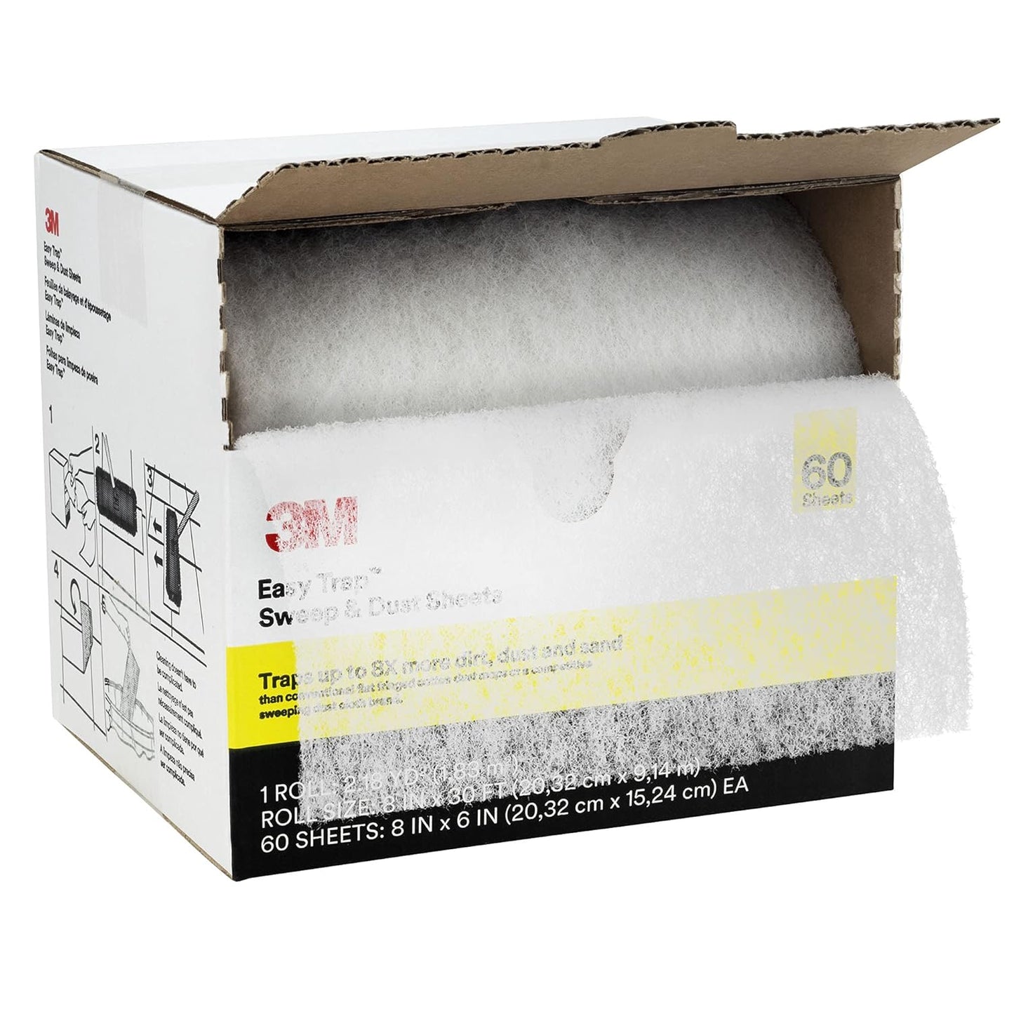 3M Easy Trap Sweep Sheets - Removes 8x More Dirt
