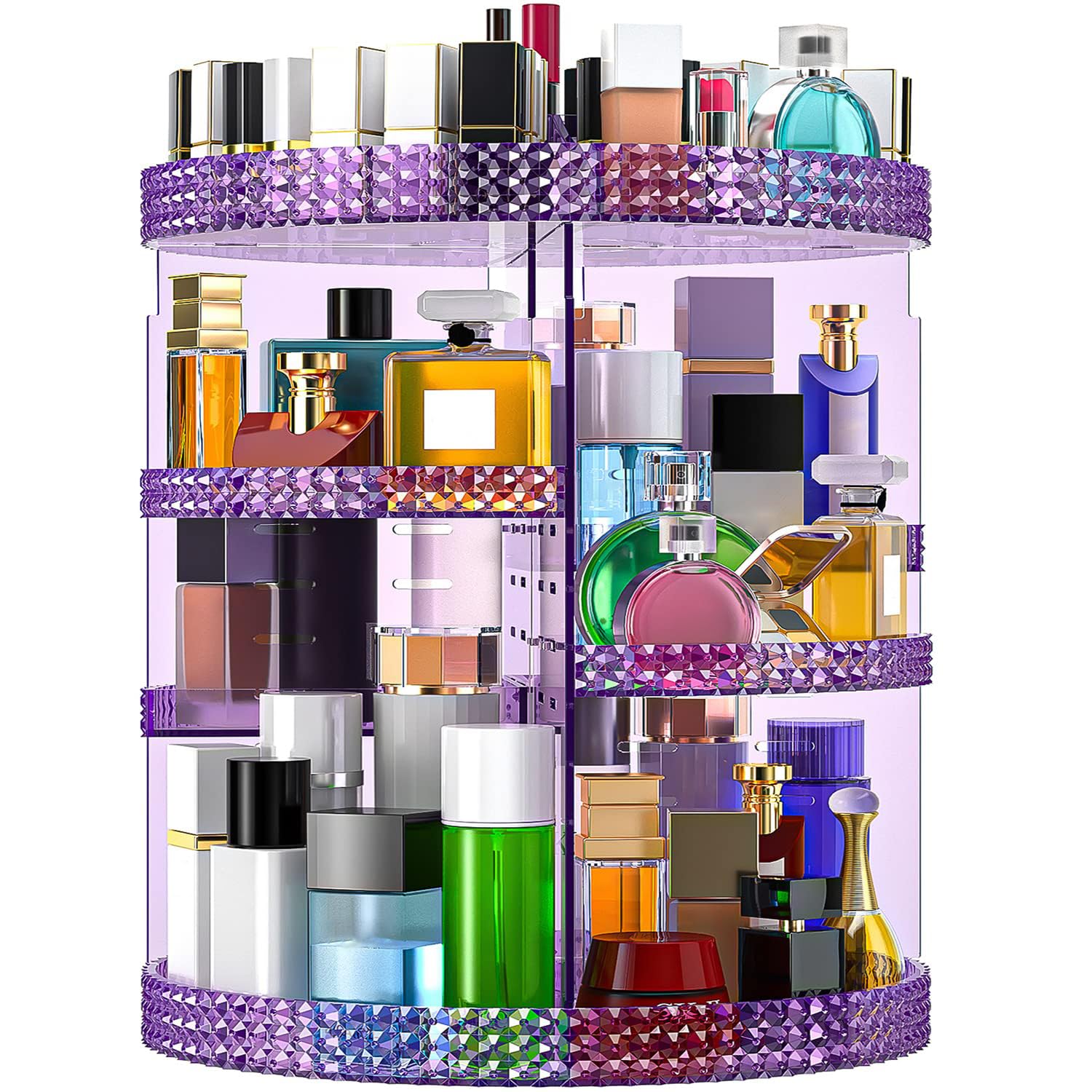 360 Degree Rotating Makeup Organizer for All Your Cosmetics