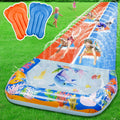 40FT Slip Double Water Slides with 2 Bodyboards - Extra Long Backyard