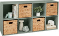 Kids Bookcase 8-Cube Storage Organizer - Customizable Sage