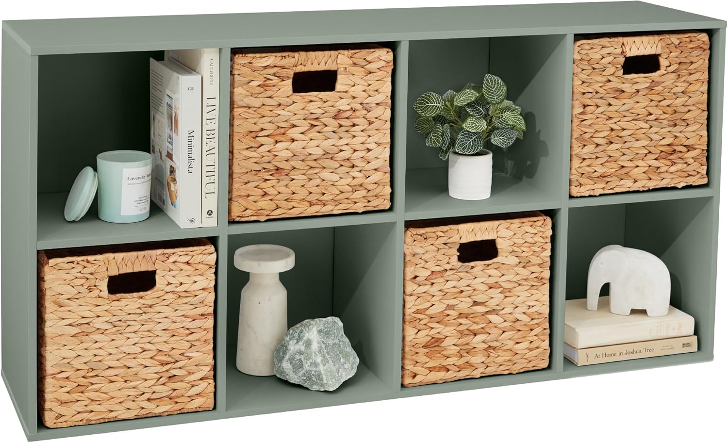 Kids Bookcase 8-Cube Storage Organizer for Toys and Books
